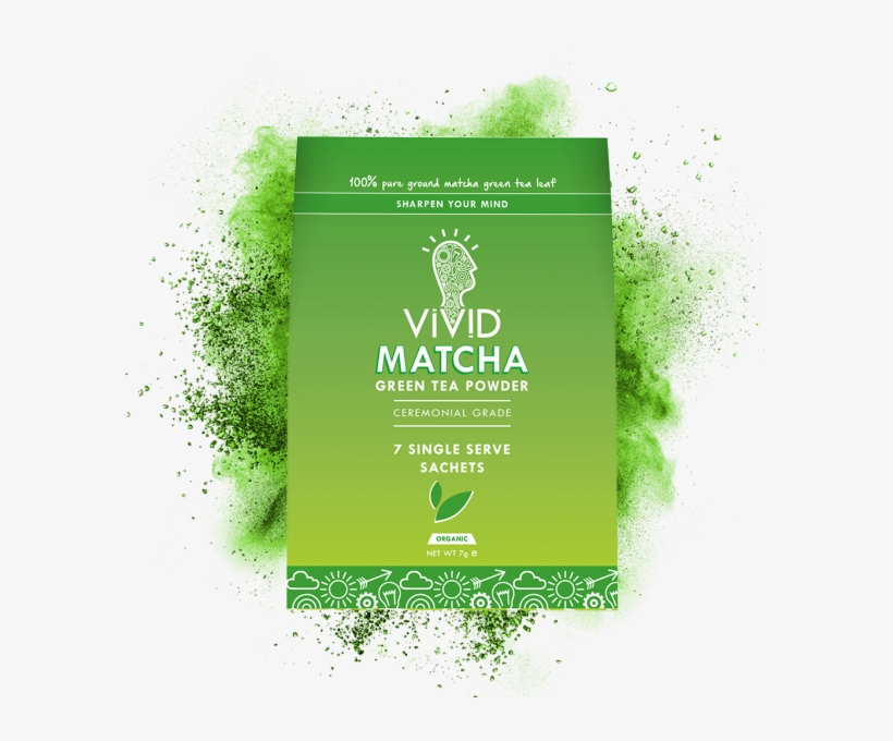 Ceremonial Matcha Single Unit - Vivid Matcha Organic Ceremonial Matcha Green Tea Powder, transparent png #4224558