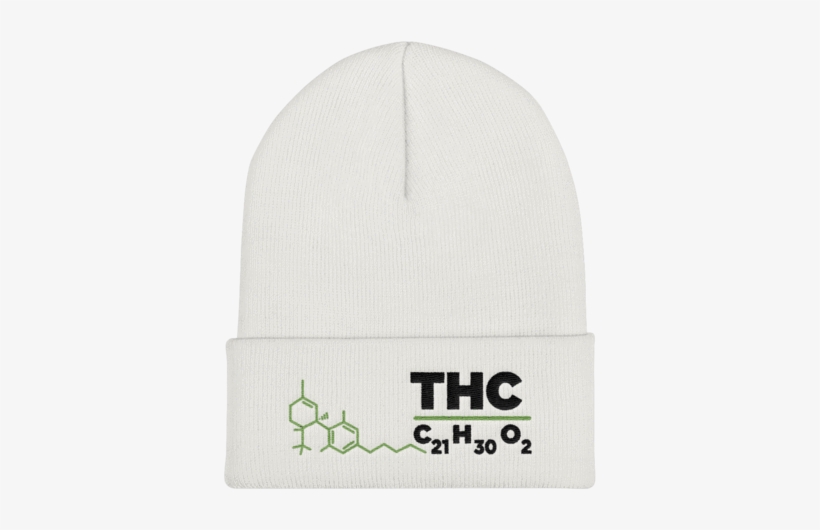 Thc Molecule Beanie - Cbd, transparent png #4224662