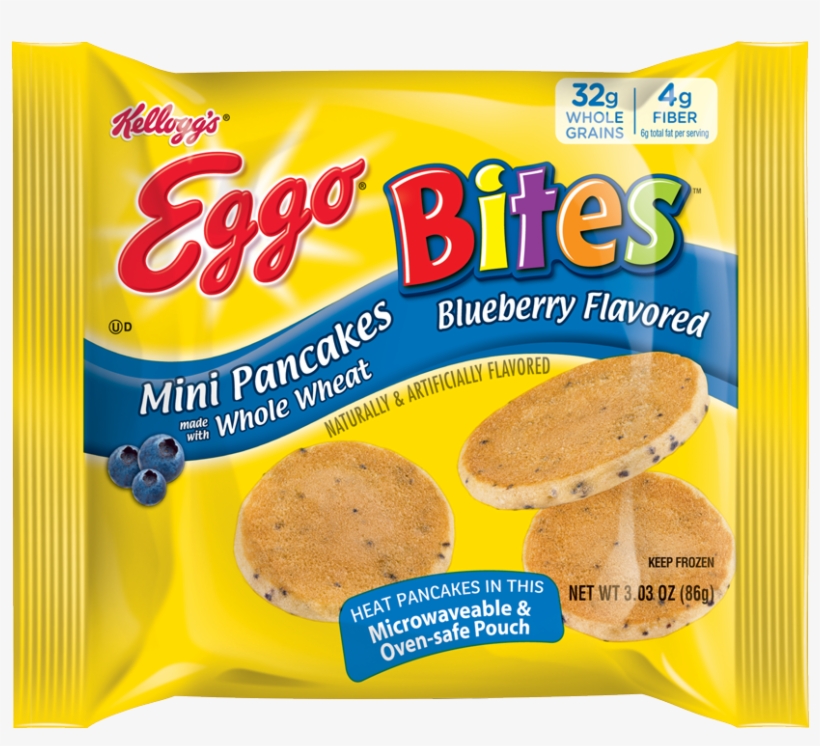 Kellogg S Eggo Bites Mini Pancakes Blueberry Mini Chocolate Chip Pancakes Eggo Free Transparent Png Download Pngkey