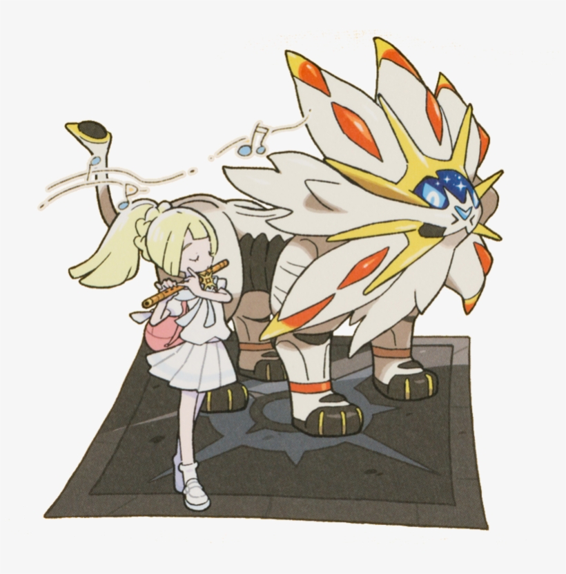 Lillie Sun Flute - Pokemon Lillie And Solgaleo, transparent png #4224880