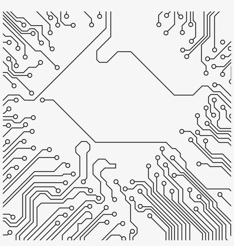 Circuit Bg Big Dark - Diagram, transparent png #4225248