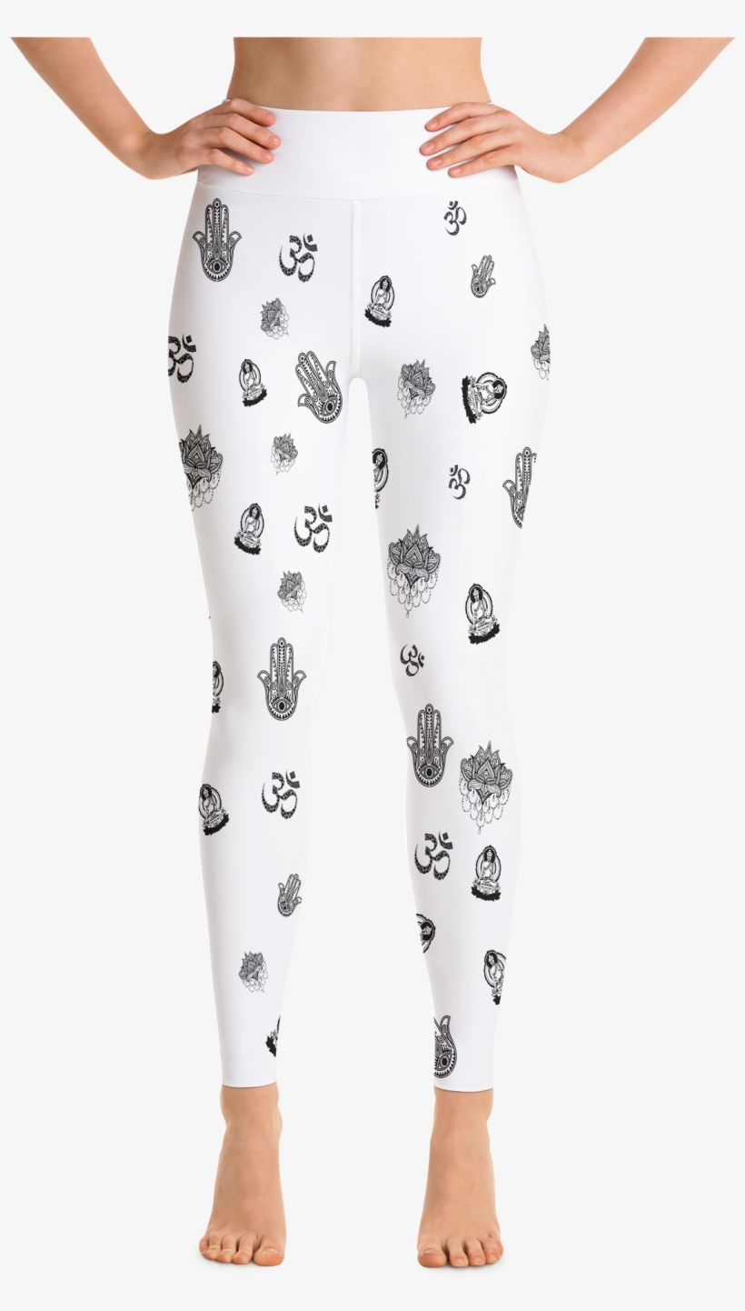 Yoga Symbol Design Yoga Leggings - Yoga Pants, transparent png #4225508