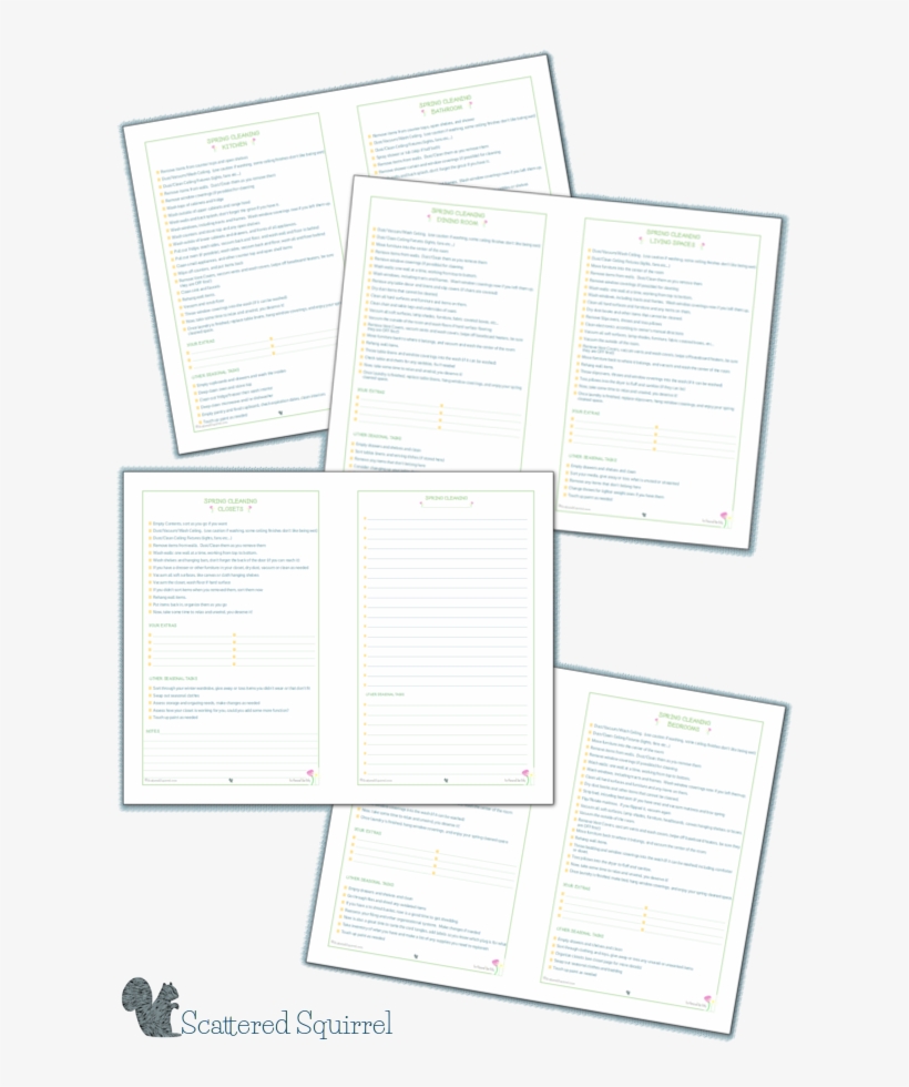 Half-size Master List Spring Cleaning Checklsit - Spring Cleaning, transparent png #4225906