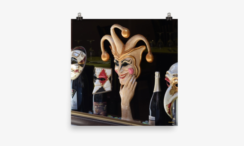 Enhanced Matte Print Venetian Masks - Picture Frame, transparent png #4225949