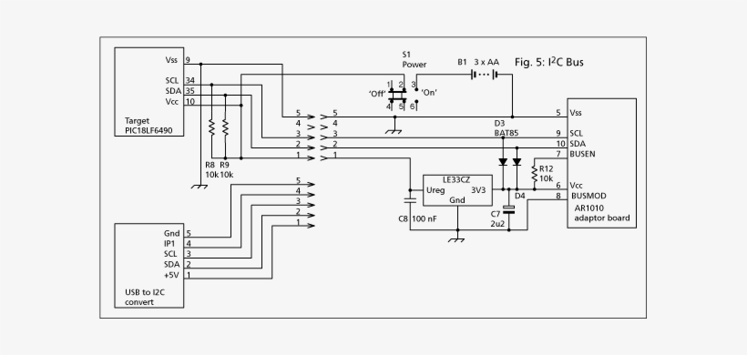 Circuit Diagram Of I2c Bus - Circuit Diagram, transparent png #4226040