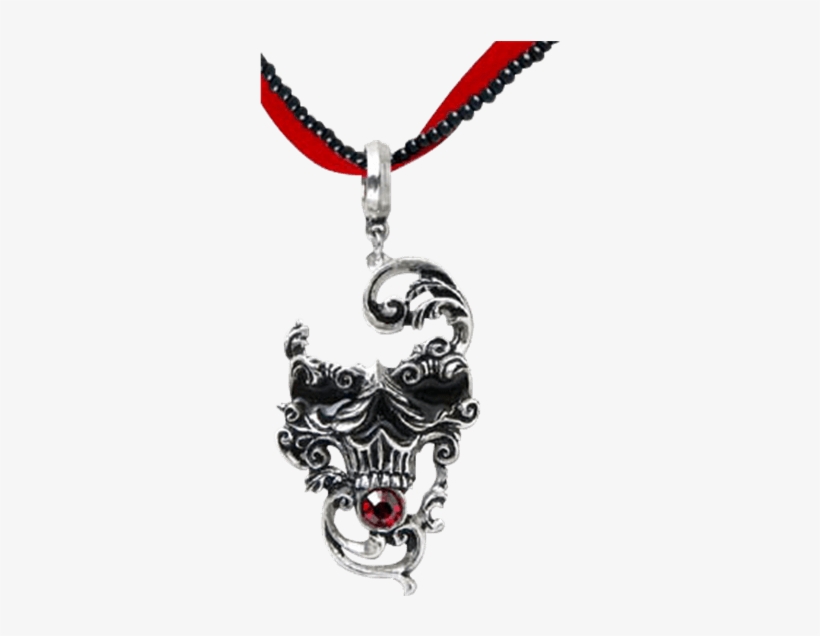 Venetian Mask Of Death Pendant - Necklace, transparent png #4226073