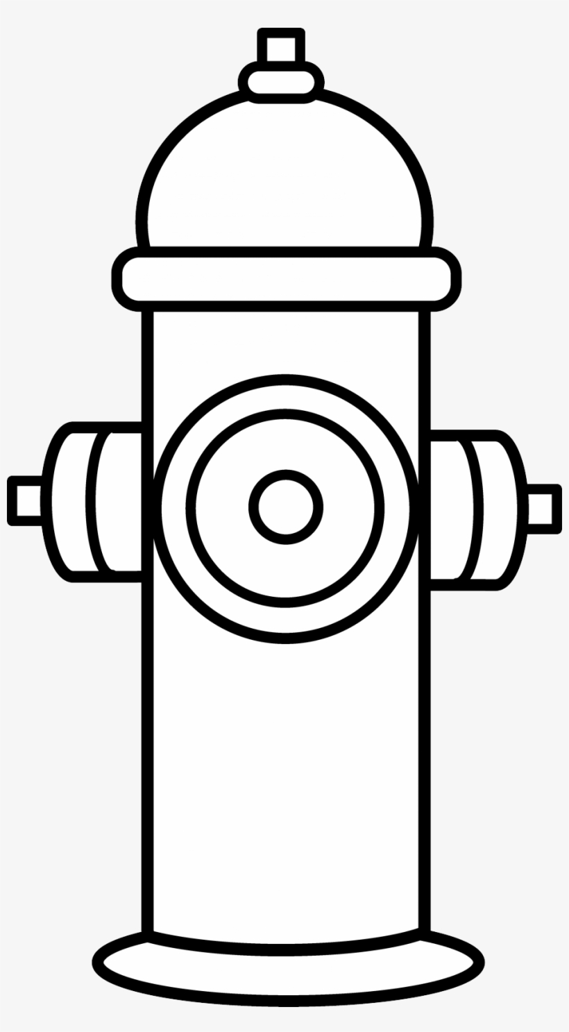 Fire Coloring Page Jacb Me Hat Inside - Fire Hydrant Black And White, transparent png #4226269