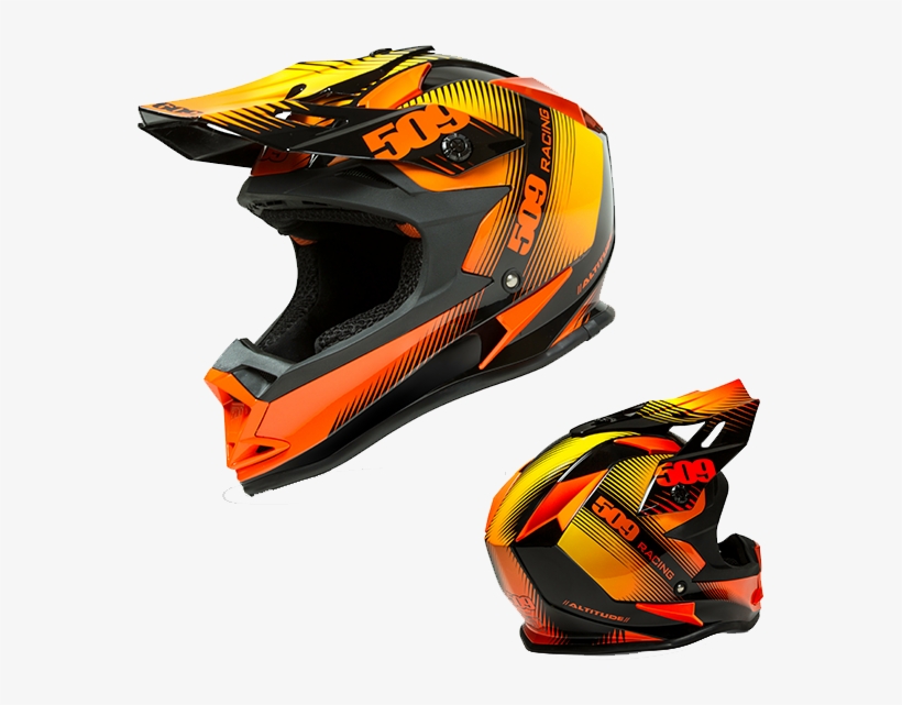 509 2015 Altitude - 509 Altitude Helmet Orange, transparent png #4226477