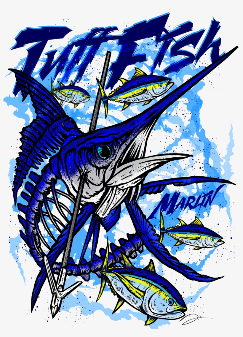 Blue Marlin - Atlantic Blue Marlin, transparent png #4226660