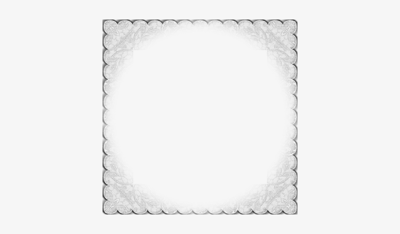 White Lace Frame Png Download - Circle, transparent png #4226985