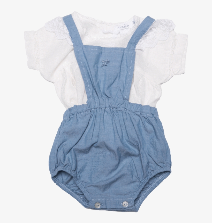 Tocoto Vintage Lace Trim Bubble W/ Open Back Top - Lace, transparent png #4227185