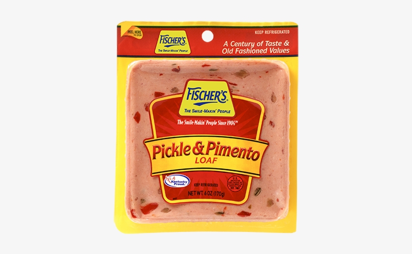 Fischer's Pickle & Pimento Loaf 6 Oz - Fischers Pickle & Pimento Loaf - 6 Oz, transparent png #4227388