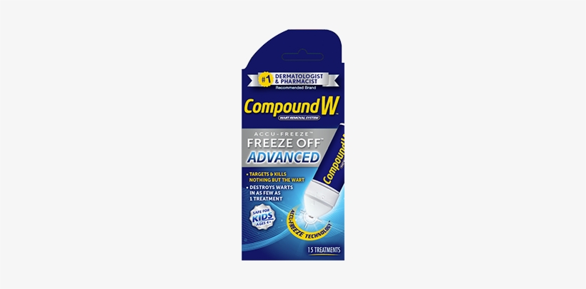 Compound W Freeze Off® Advanced - Compound Freeze Off, transparent png #4227598