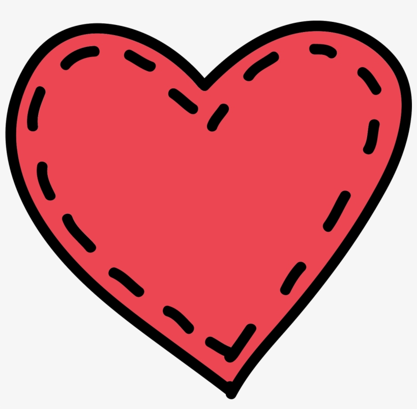 Stitched Heart Icon - Cartoon, transparent png #4227811