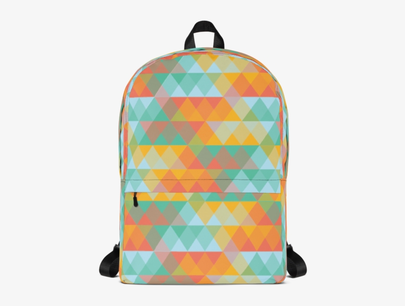 Multi Colored Abstract Triangle Geometric Backpack - Porn Hub Backpack, transparent png #4228513