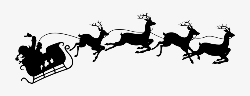 Download Download Santa Reindeer Image Santa And Sleigh Svg Free Transparent Png Download Pngkey