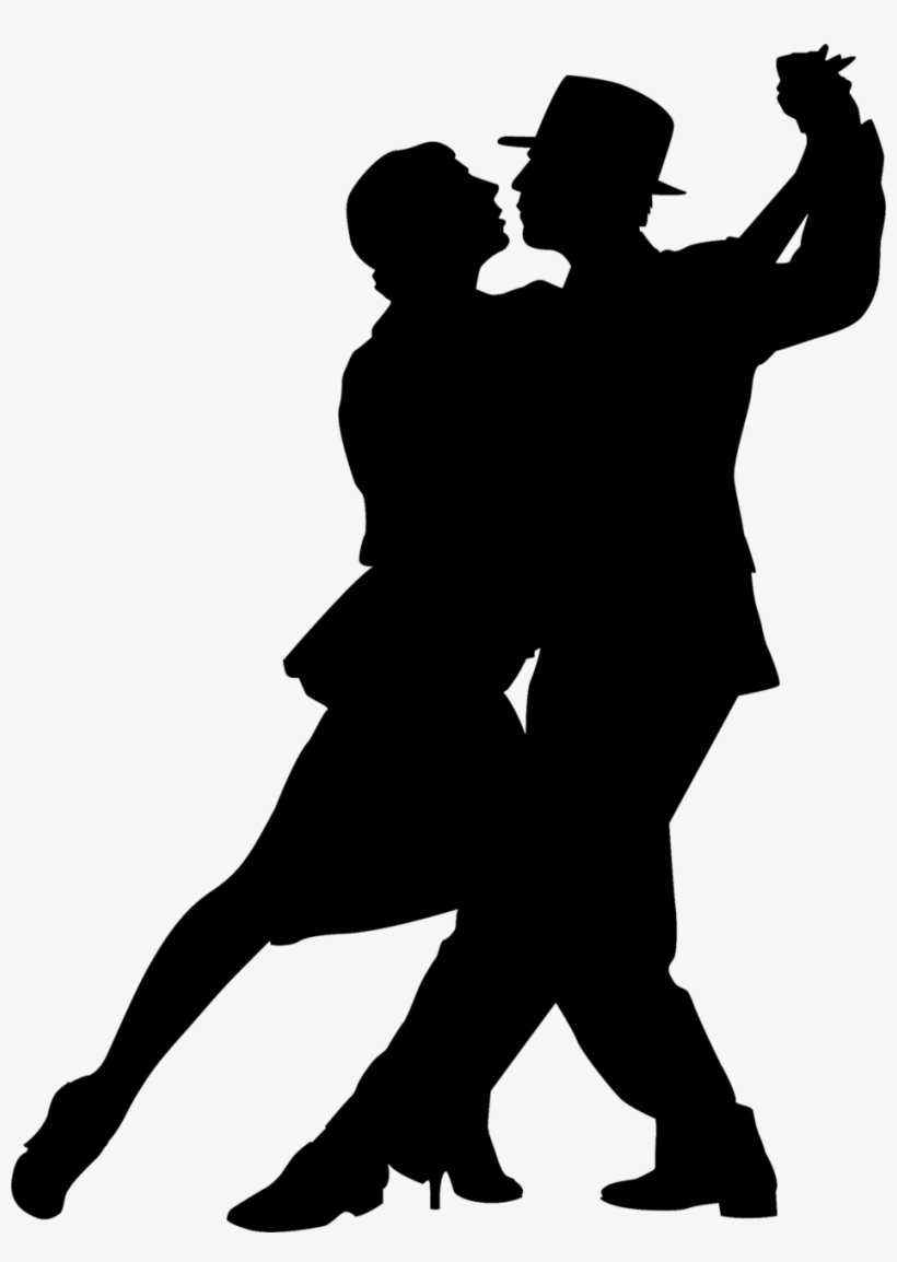 Dance Couples Silhouettes - Tango Dance Silhouette, transparent png #4228571