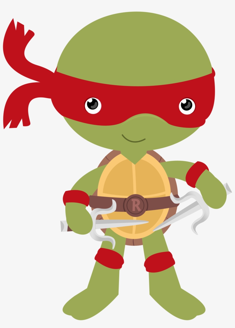 Ninja Turtles Clipart Baby Boy - Tartarugas Ninjas Minus, transparent png #4228684