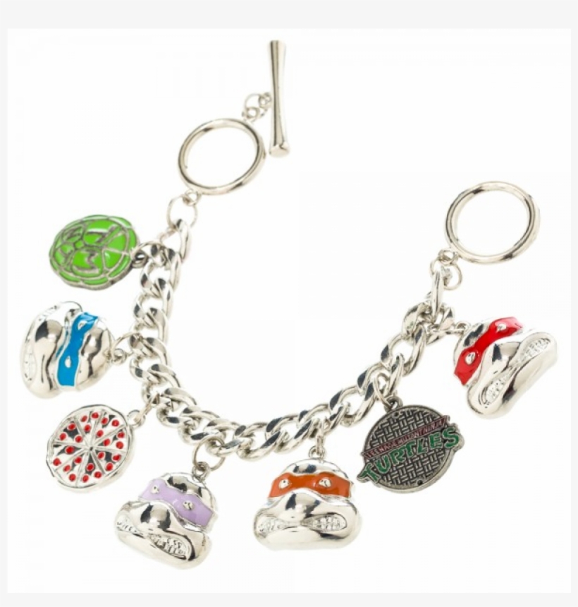 Cerise Fashion Teenage Mutant Ninja Turtles Charm Bracelet, transparent png #4229073