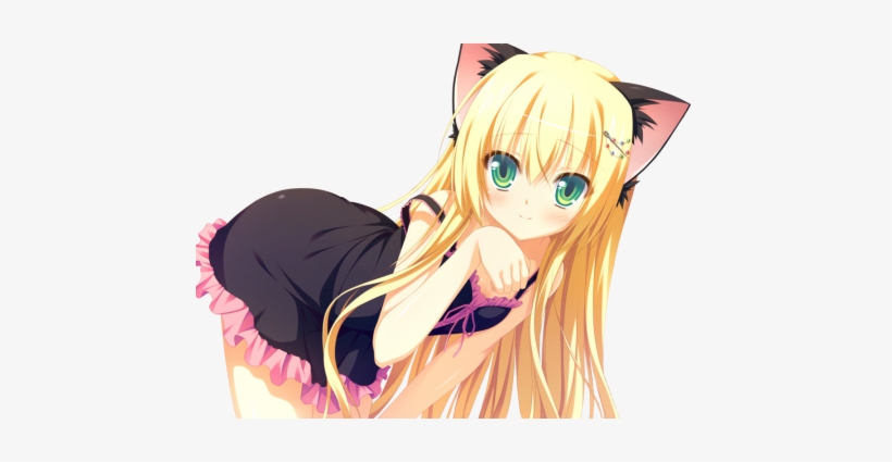 Neko-helmet With Cat Ears - Neko Kawaii Girl Png, transparent png #4229123