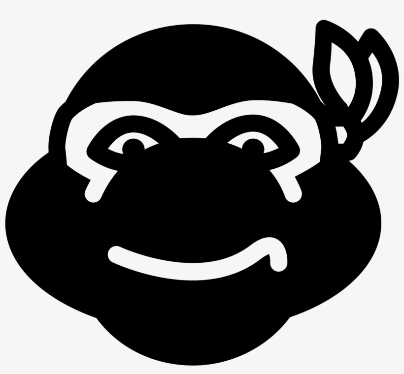 Żółw Ninja Icon Its An Image The Ninja Turtle Face - Tortu Ninja Png, transparent png #4229449