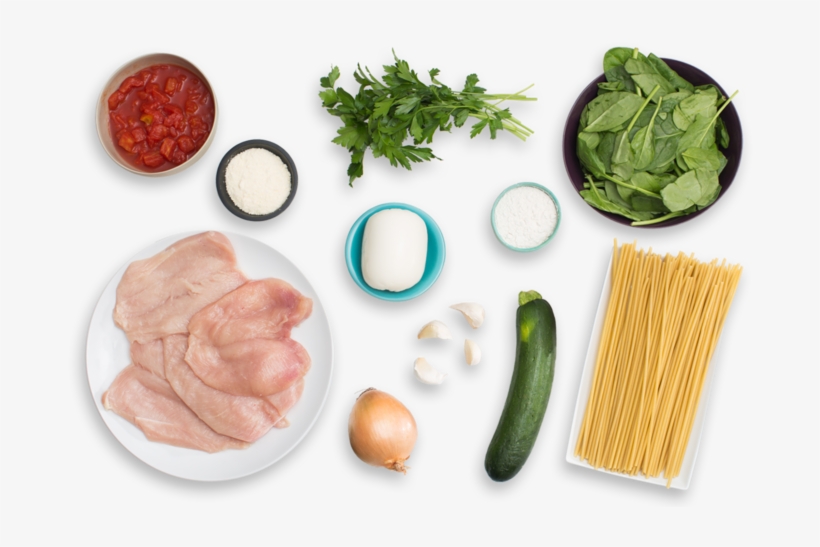 Chicken Parmesan With Fresh Mozzarella & Spinach-zucchini - Mozzarella Png Top View, transparent png #4229639