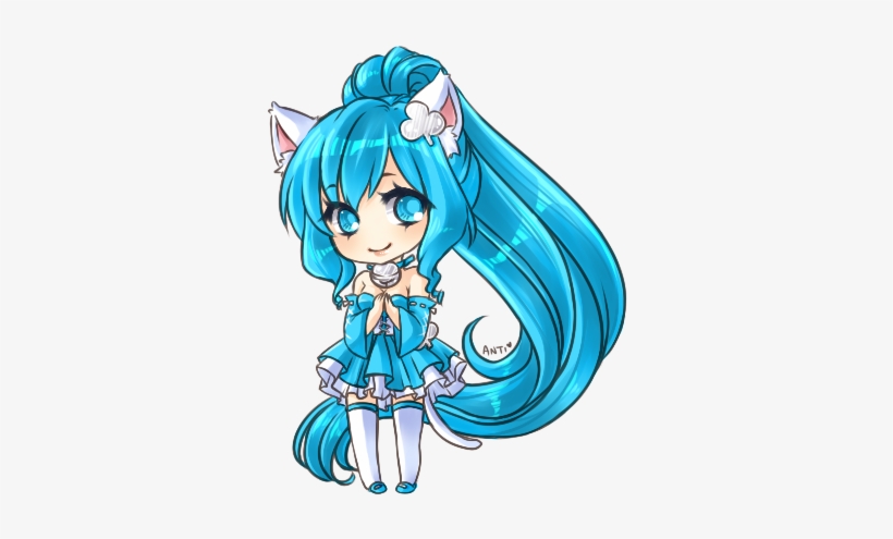 Cat Ears, Chibi, And Dress Image - Illustration, transparent png #4229768