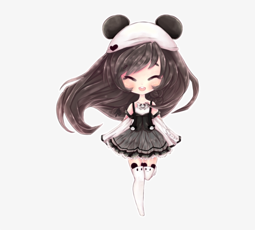 Tumblr N7qnn8pinc1ssgf7so1 - Kawaii Anime Panda Girl, transparent png #4229771