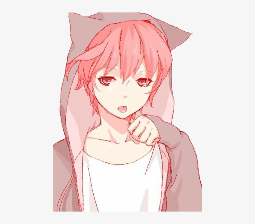 Manga Boy, Anime Boys, Hot Anime Boy, Anime Cat Boy, - Pink Anime Neko Boy, transparent png #4229795