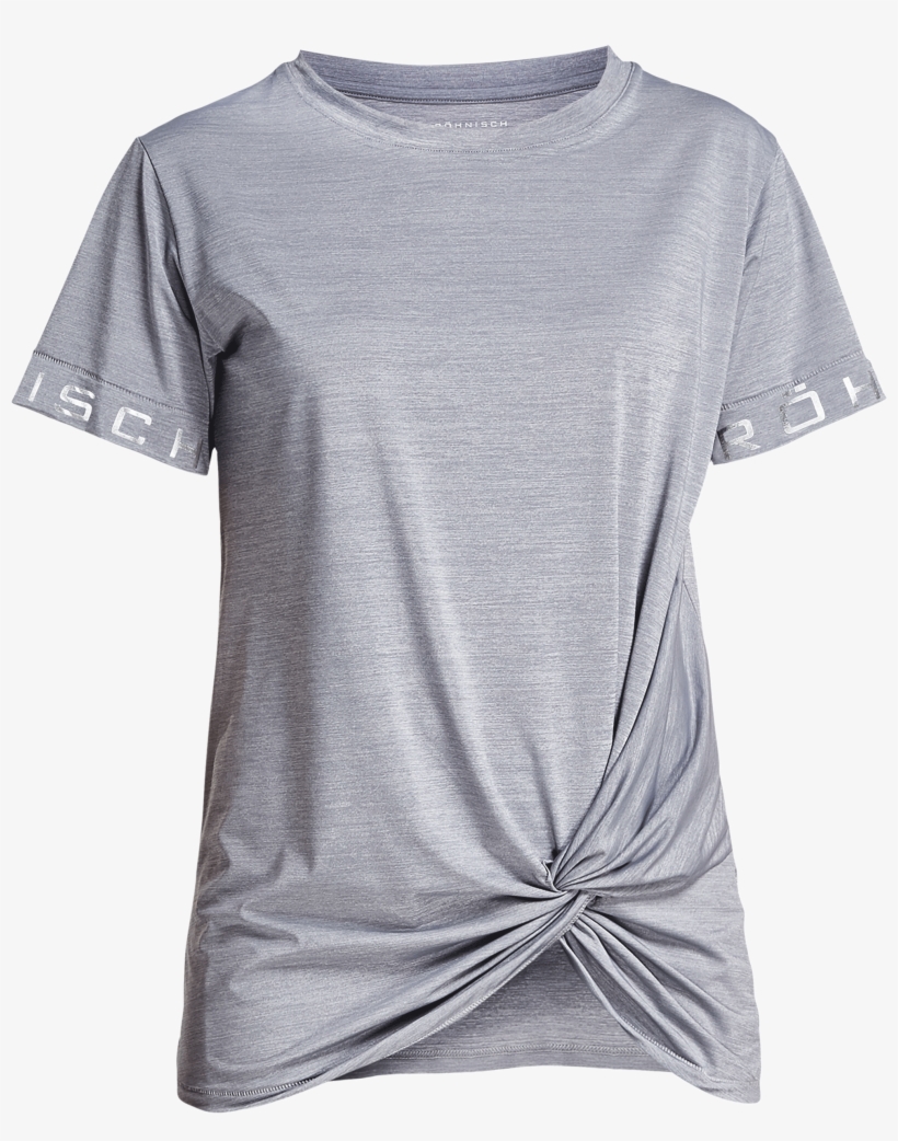 Knot Tee, Grey Melange, , Hi-res - Edykt03279 Kteh, transparent png #4230072
