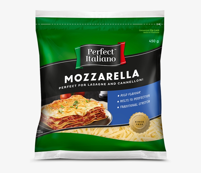 1508975241441 - Perfect Italiano Perfect Bakes Shredded Cheese 250g, transparent png #4230313