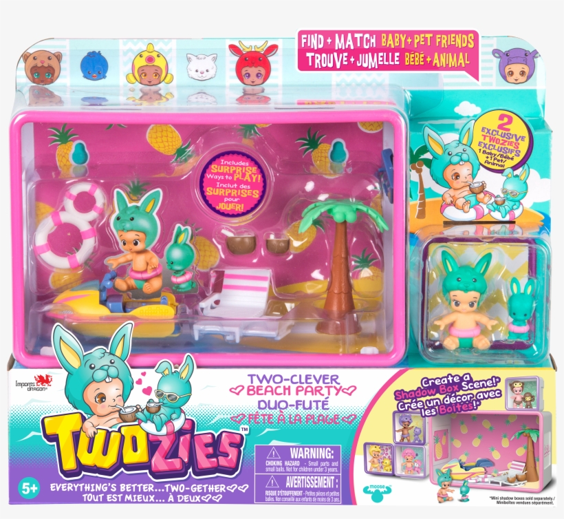 Id57023 Beachparty Playset Fep Bil - Twozies Two Cleaver Beach Party, transparent png #4230660