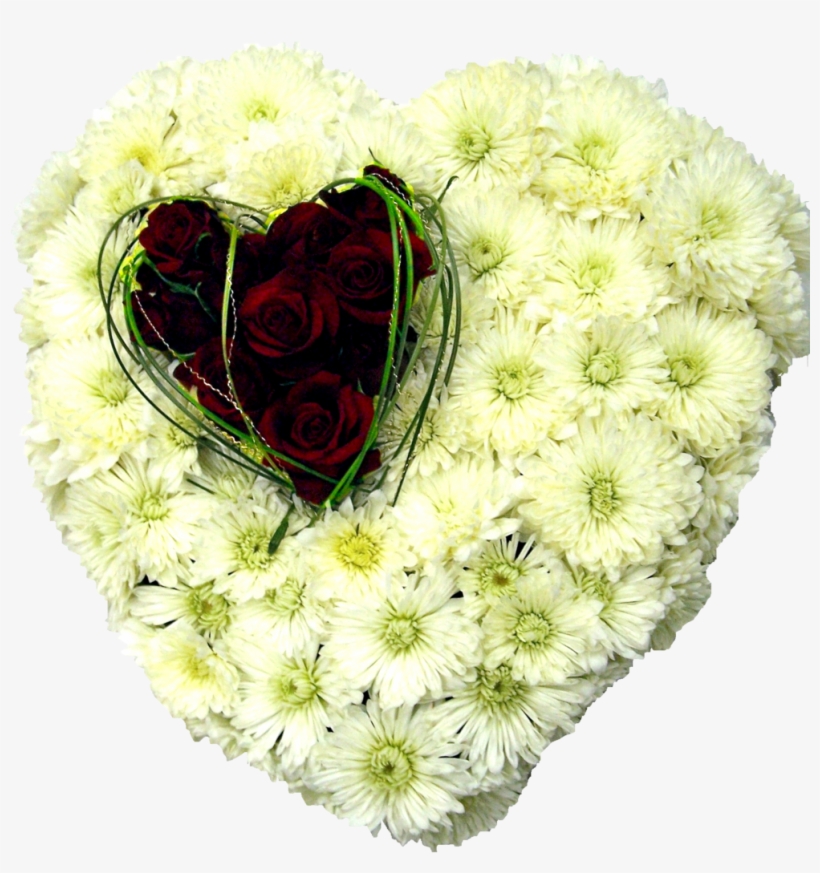 Heart Wreath Funeral Flowers Brisbane - Flower, transparent png #4231532