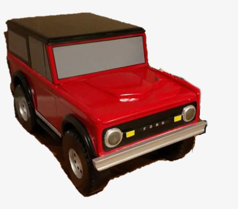 Custom Carved Wooden Bronco Toy Box / Personalized - Vehicle Registration Plate, transparent png #4231619