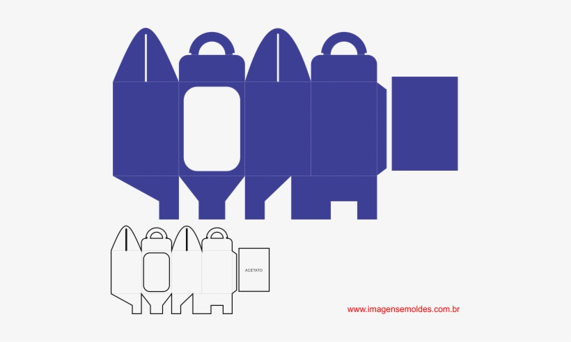 Molde De Caixa Para Corte Panetone - Caixa Para Bola Acrilica, transparent png #4231784