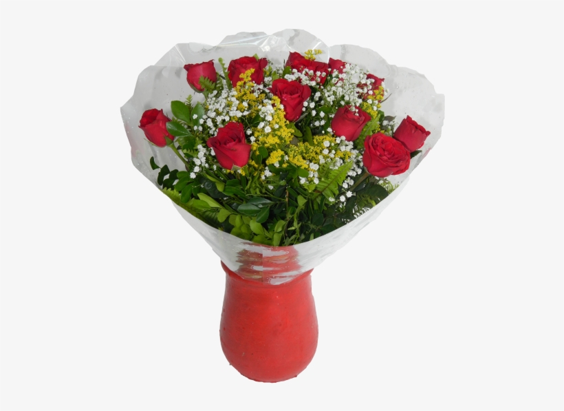 Buquê De Rosas Vermelhas - Buque De Flores Vermelha, transparent png #4232400