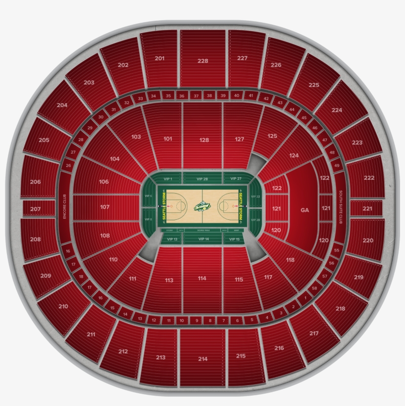 Los Angeles Sparks At Seattle Storm At Key Arena Jun - Seattle, transparent png #4232636