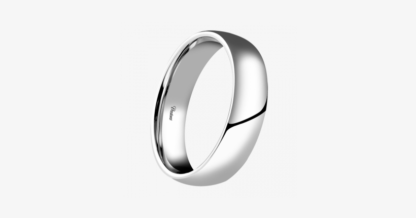 Light-medium Classic Court, 18ct White Gold - Palladium 4mm Standard Court Wedding Ring - Ring Size, transparent png #4233295