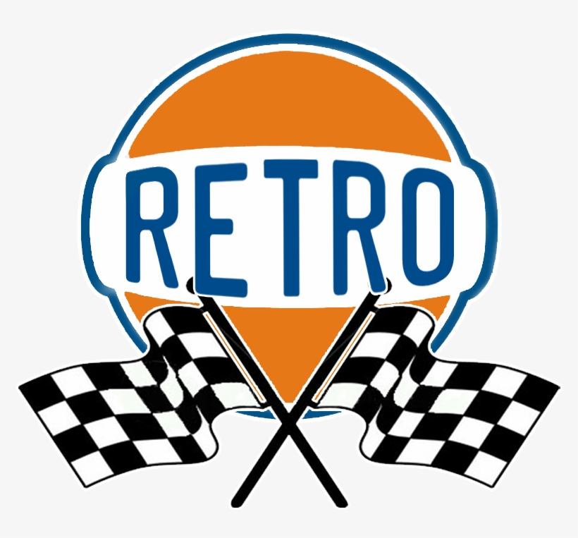 Retro Logo - Checkered Flag, transparent png #4233296