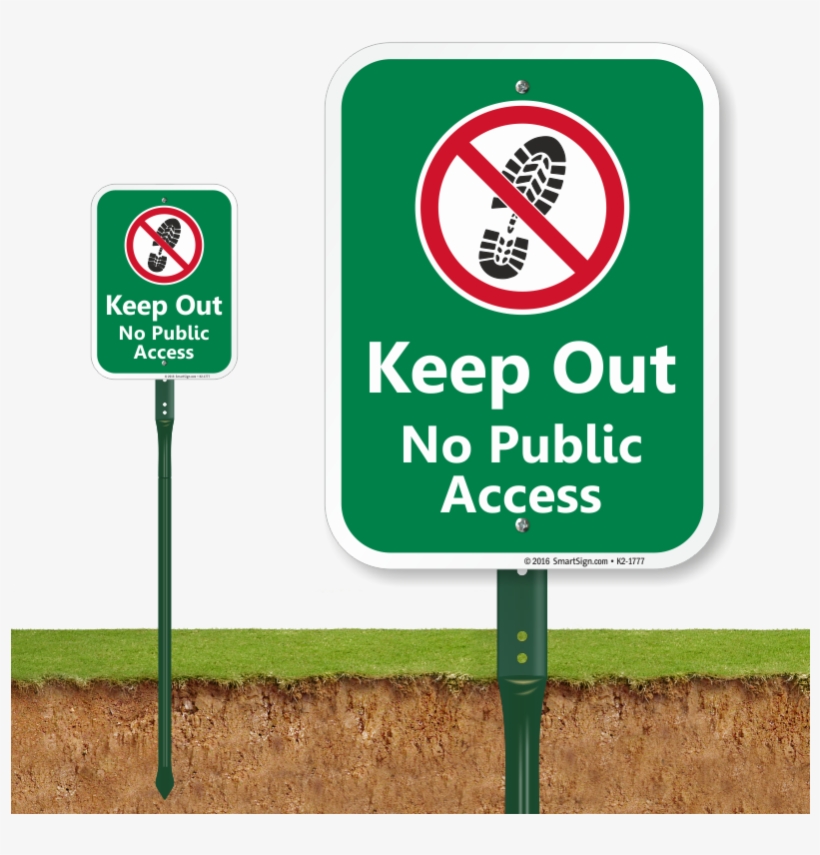 Keep Out No Public Access Lawnboss Sign - Do Not Feed The Pigeons Sign, transparent png #4233443