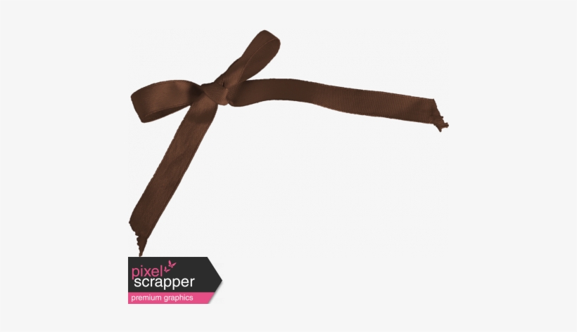 Bow 01 - Brown - Digital Scrapbooking, transparent png #4233587