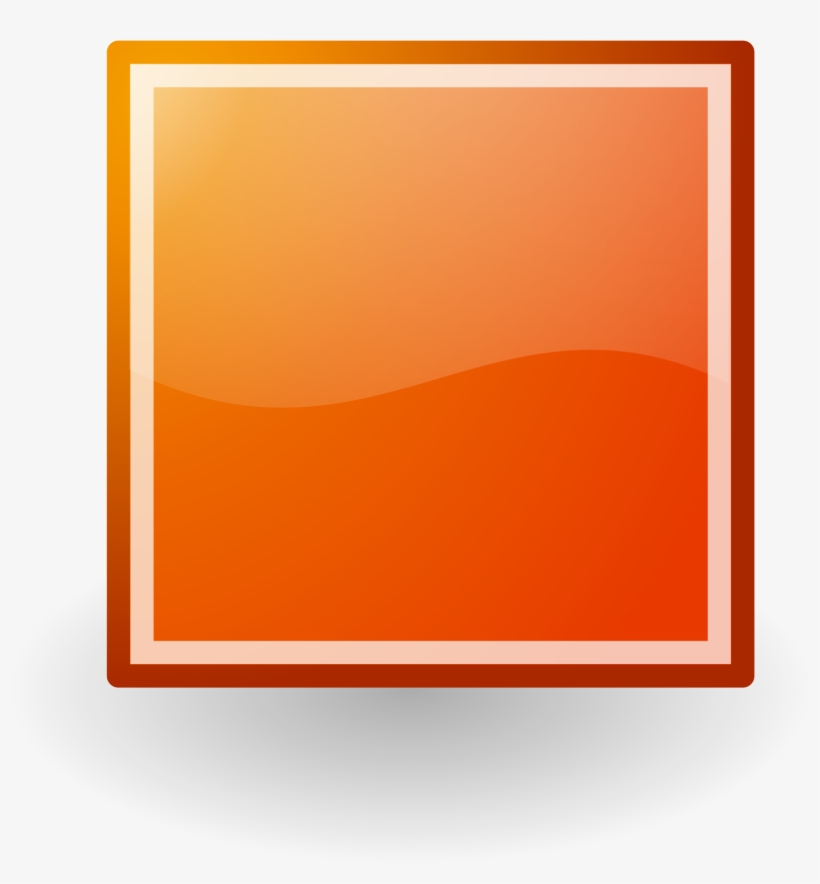 This Free Icons Png Design Of Stop Orange Button Tango, transparent png #4233814