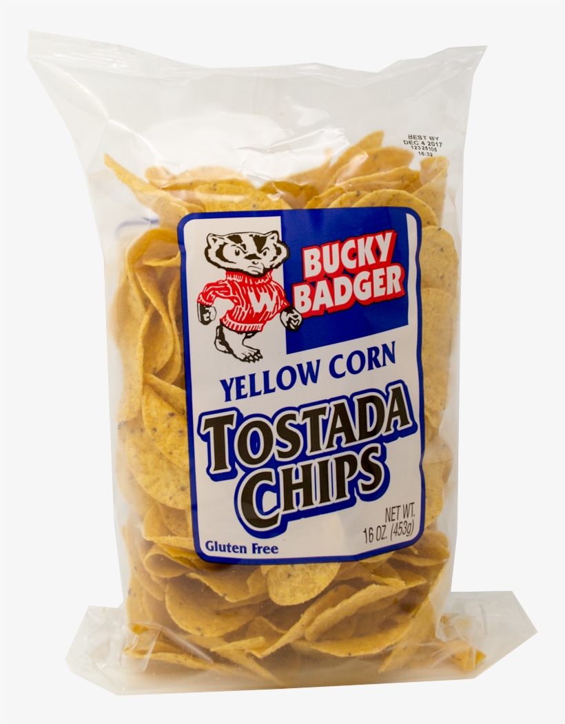 Bucky Badger Yellow Tostada Chips - Bucky Badger, transparent png #4233998