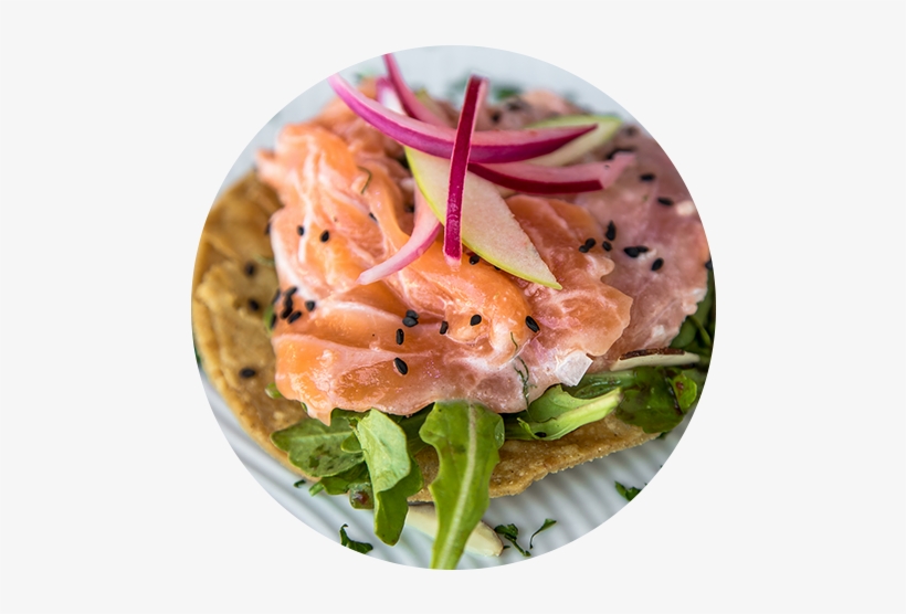 Salmon Tostada - Tostadas North Park, transparent png #4234154
