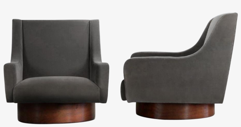Swivel Lounge Chairs After Milo Baughman - Milo Baughman, transparent png #4234414