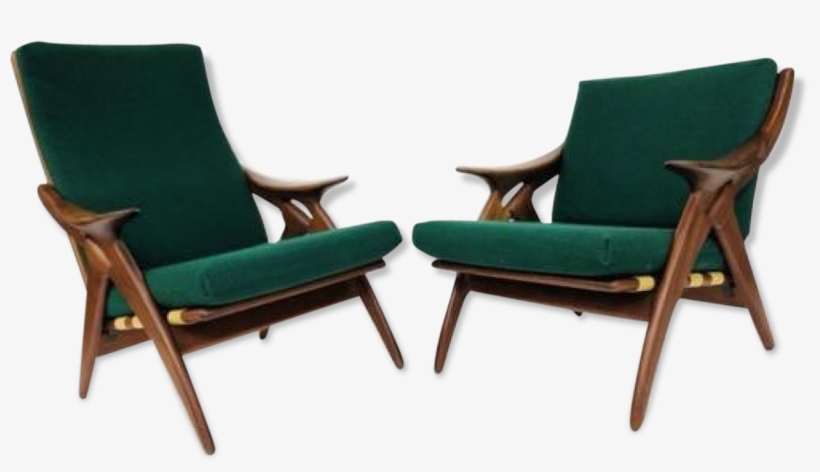 Set Of Vintage Chairs Mid Century Gelderland The Star - Chair, transparent png #4234468