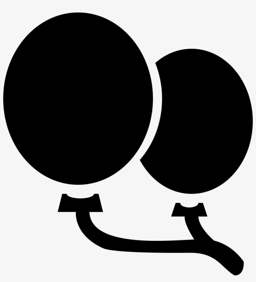 Balloon The Charm Of Youth Comments - Black And White Balloon Symbol, transparent png #4234798