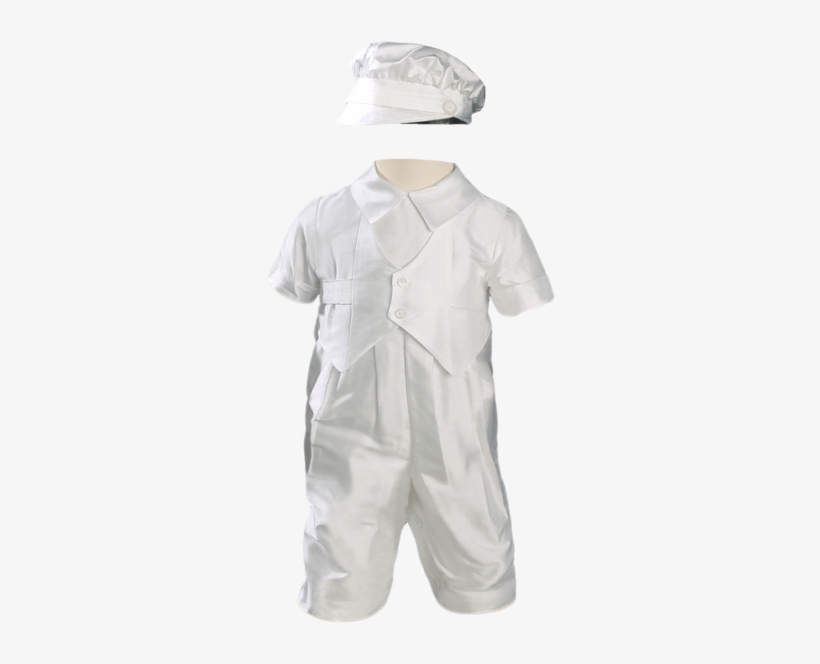 Baby Boys 100% Silk Baptism Coveralls W - Christening Clothes, transparent png #4234873