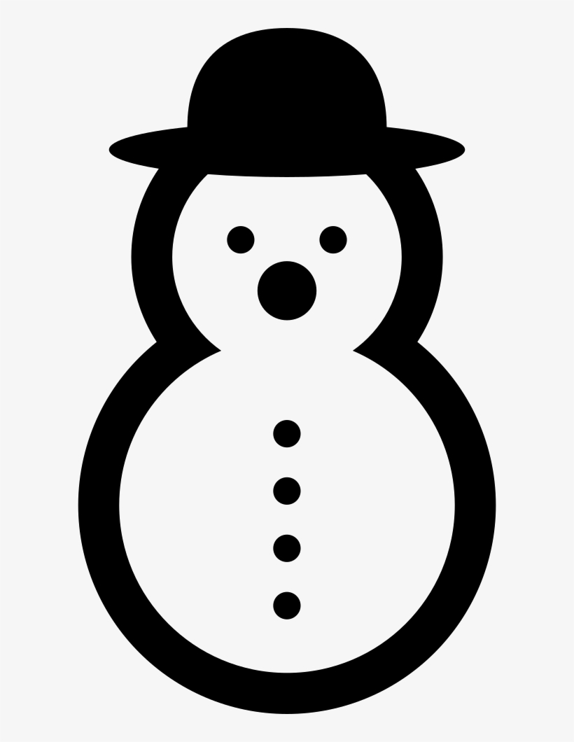 Png File - Snowman Png Black And White, transparent png #4235039