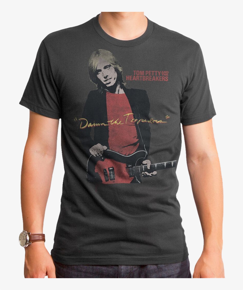 Damn The Torpedoes Tom Petty T-shirt - Official Tom Petty And The Heartbreakers Damn, transparent png #4235449